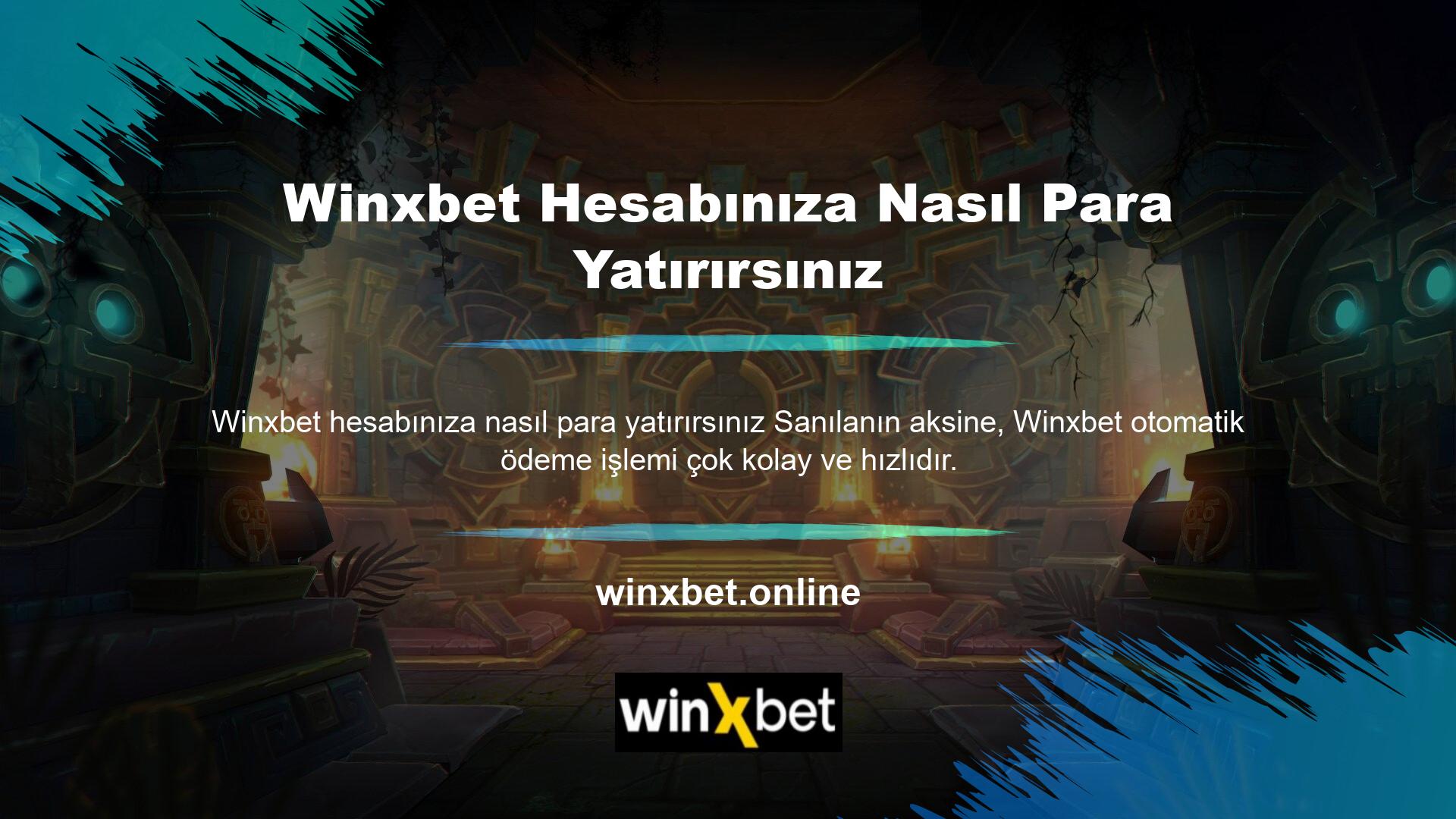 Winxbet çevrim içi olarak oynayabilmek için hesabı açan Winxbet çevrim içi bahis merkezinin belirli kısıtlamalara tabi olarak üye hesabına para yatırması gerekmektedir