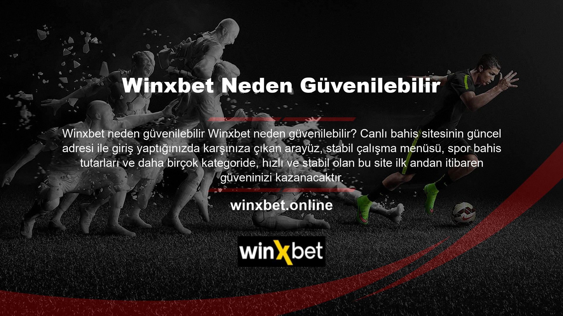 Winxbet Casino sitesi güvenilirliği ile ön plana çıkan bir bahis sitesidir